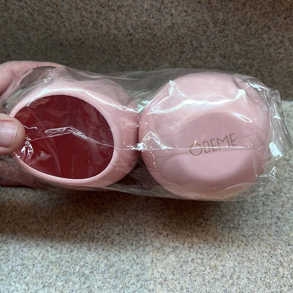 Sefora ODEME Silicone Wine Glasses set of TWO in pink travel bag BRAND NEW! - Picture 3 of 10